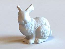 White Rabbit Statue 3d preview