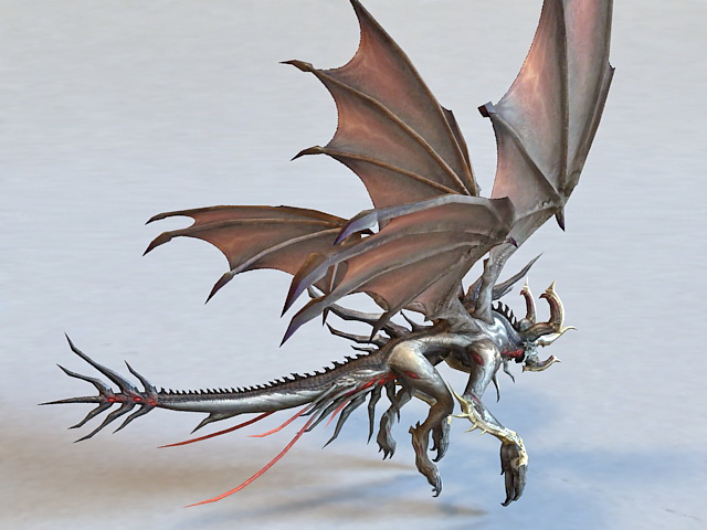 dragon wings 3d model