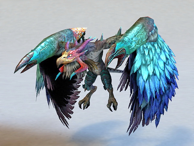 Monster Bird 3d model 3ds Max files free download 