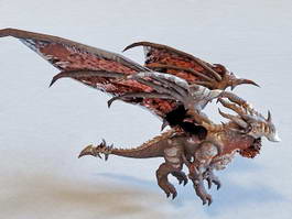 Deathwing Devil Dragon 3d model preview