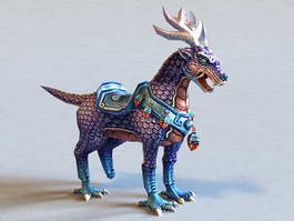 Qilin Mythical Creature 3d model preview