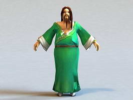 Ancient Chinese Male 3d model preview