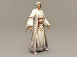 Ancient Chinese Scholar Man 3d model preview