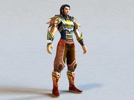 Scale Armor Warrior 3d model preview