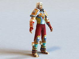Anime Chinese Warrior 3d model preview