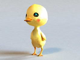 Cartoon Duckling 3d model preview