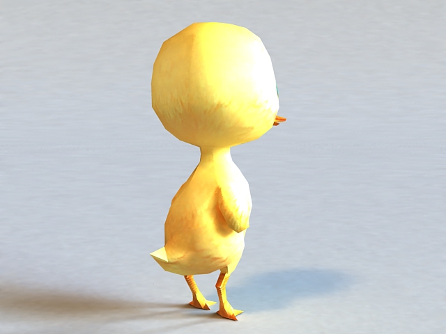 Cartoon Duckling 3d rendering