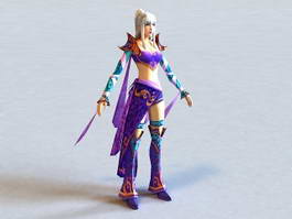 Dynasty Warriors Female Character 3d model preview