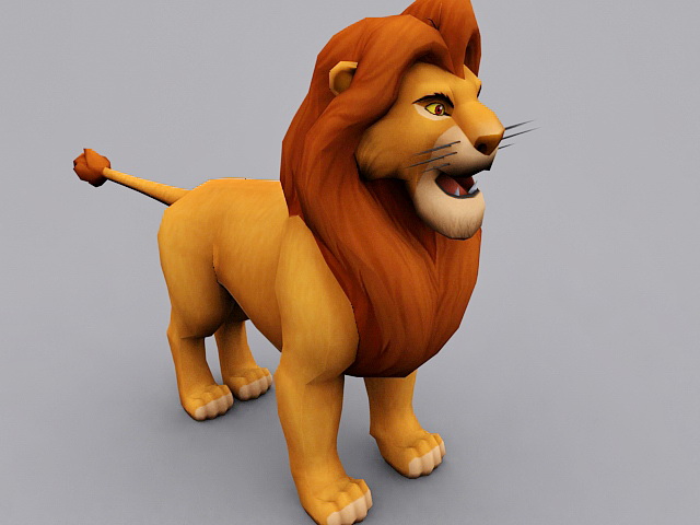 Simba The Lion King Character 3d model - CadNav