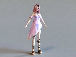 Fantasy Anime Princess 3d model preview