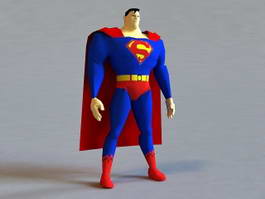 Superman Cartoon 3d model preview