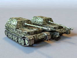 Elefant Tank Destroyer 3d model preview
