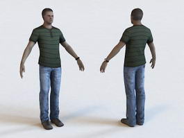 Male Character 3d model preview