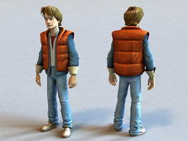 Martin Marty McFly 3d preview