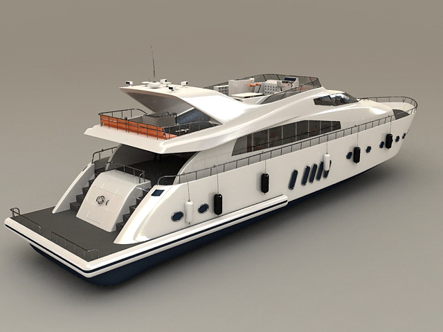 luxury yacht 3d model free download