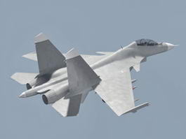 Sukhoi Su-30 Fighter Aircraft 3d model preview