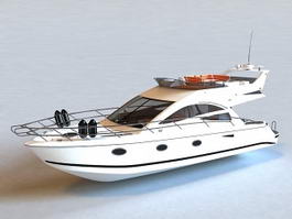 Small Yacht 3d model preview