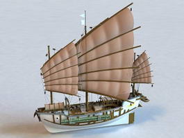 Chinese Junk 3d model preview