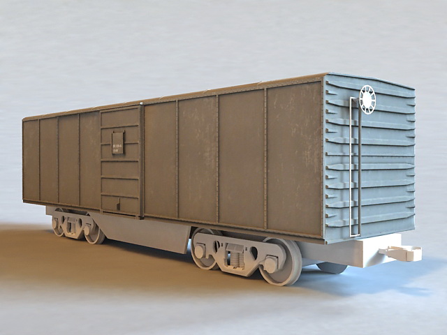 Train Boxcar 3d rendering