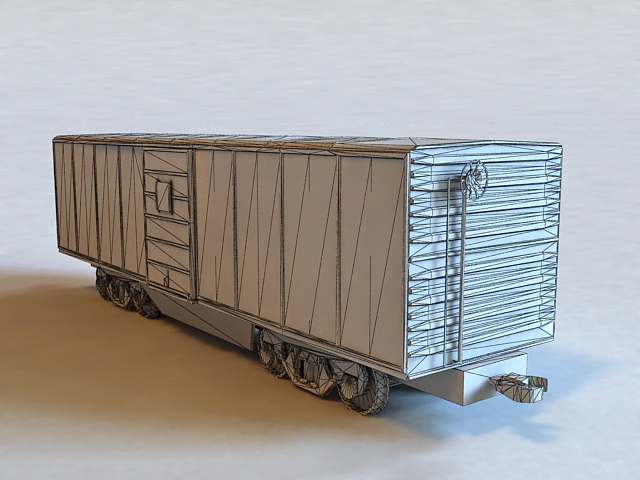 Train Boxcar 3d rendering