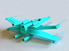 X-Wing Starfighter 3d model preview