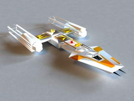 Sci-Fi Shuttle Craft 3d preview