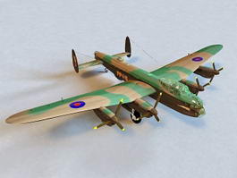 Avro Lancaster Heavy Bomber 3d preview
