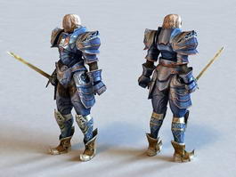 Ancient Male Warrior 3d preview
