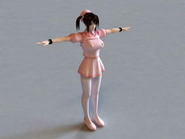 Anime Nurse Character 3d preview
