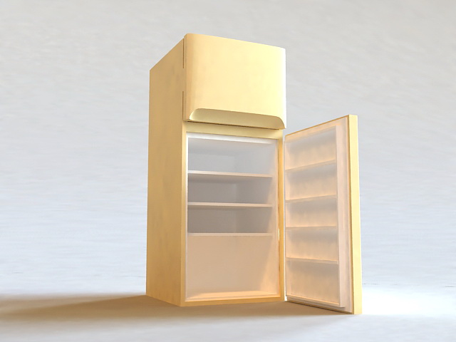 Small Refrigerator 3d rendering