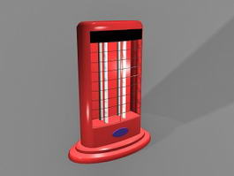 Halogen Electric Heater 3d model preview