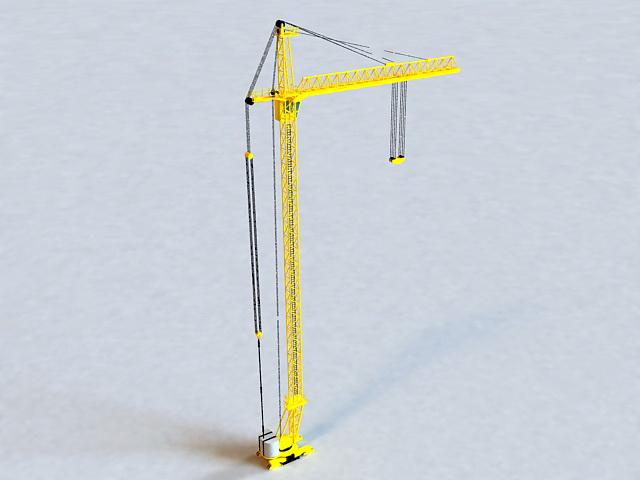 Modern Mobile Crane 3d rendering