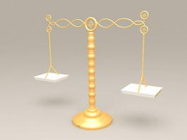 Balance Scale 3d model preview