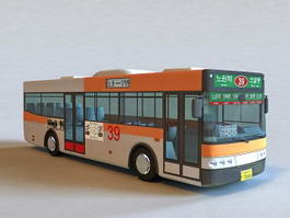 Korean Bus 3d model preview