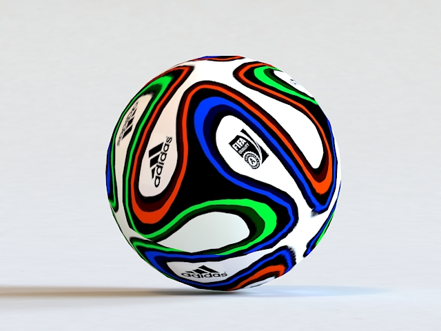 Adidas Brazuca Soccer Ball 3d model 3D Studio,3ds Max,Blender