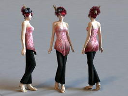Elegant Lady 3d model preview