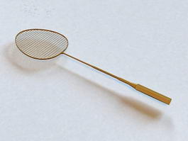 Badminton Racket 3d preview