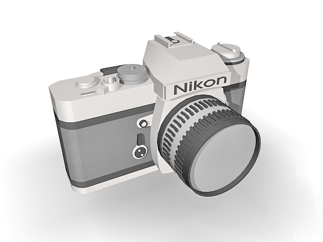 Nikon DSLR Camera 3d rendering