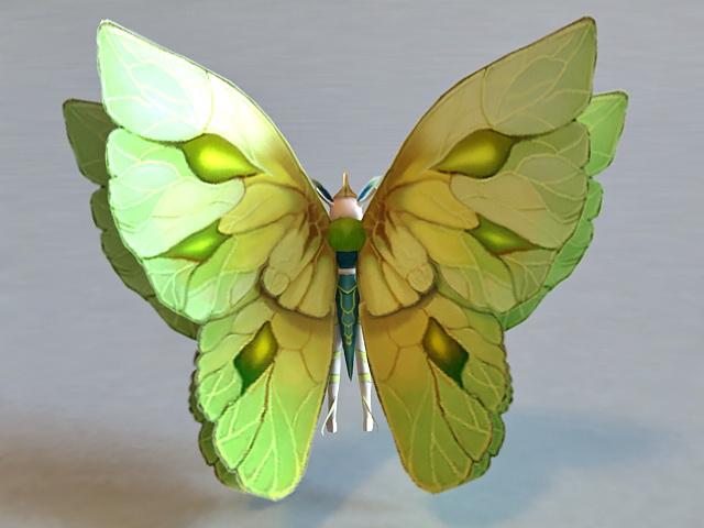 Butterfly Elf 3d rendering