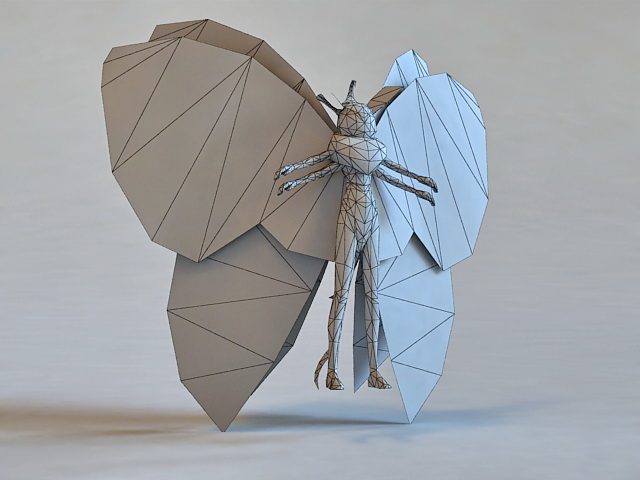 Butterfly Elf 3d rendering