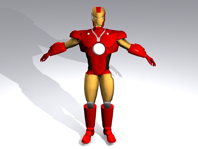 Iron Man 3d rendering