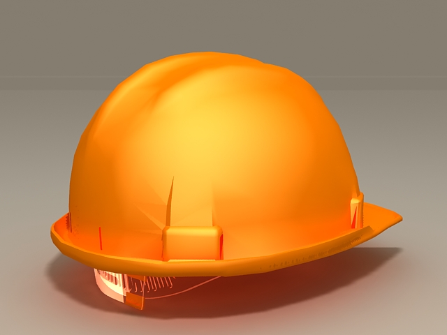 Yellow Hard Hat 3d rendering