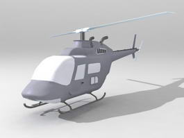 Helicopter 3d model preview