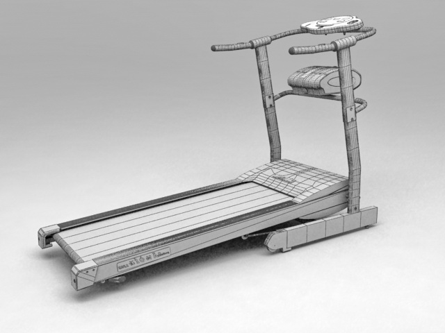 Exercise Treadmill 3d rendering