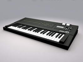 Animated Keyboard Instrument 3d preview