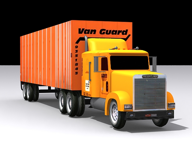 Vanguard Semi-Trailer Truck 3d rendering