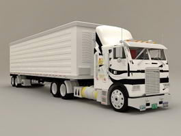 Box Truck Container 3d model preview