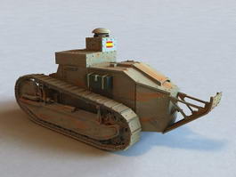 Renault FT Tank 3d preview