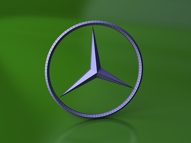 MercedesBenz Logo 3d model 3ds Max files free download