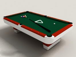 Billiards Pool Table 3d model preview